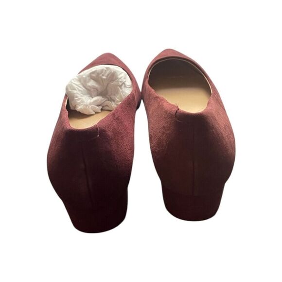 Alfani Step N Flex Cashh Women Pointed Toe Pump Heel Dark Berry Suede Sz 6M - Picture 6 of 8